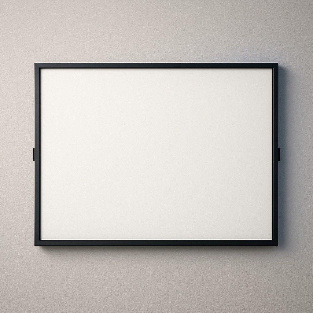 Fixed Frame Projection Screen — full unbranded equipment configuration