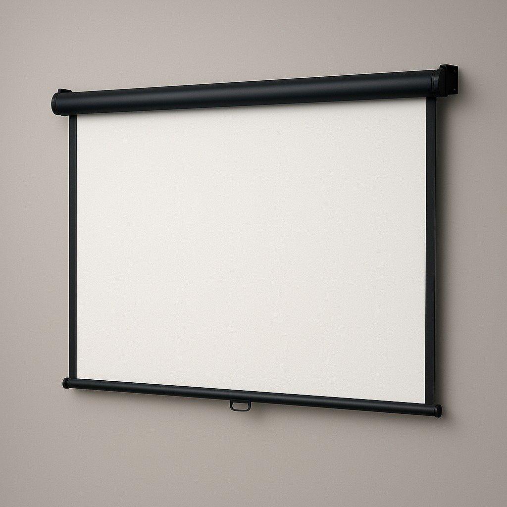 Manual Pull-Down Projection Screen — full unbranded equipment configuration
