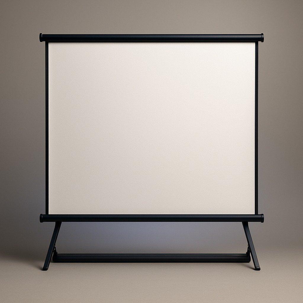 Dual-Support Projection Screen — full unbranded equipment configuration